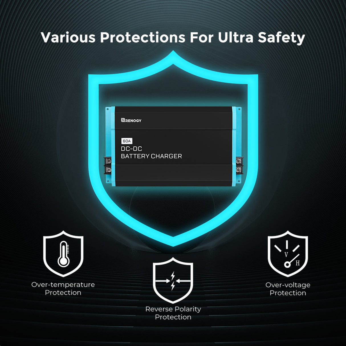 12V 60A DC to DC On-Board Battery Charger