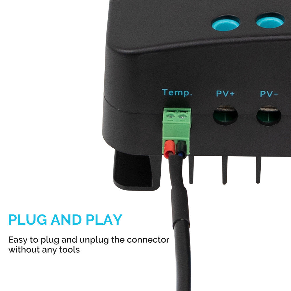 Battery Temperature Sensor for Solar Charge Controllers