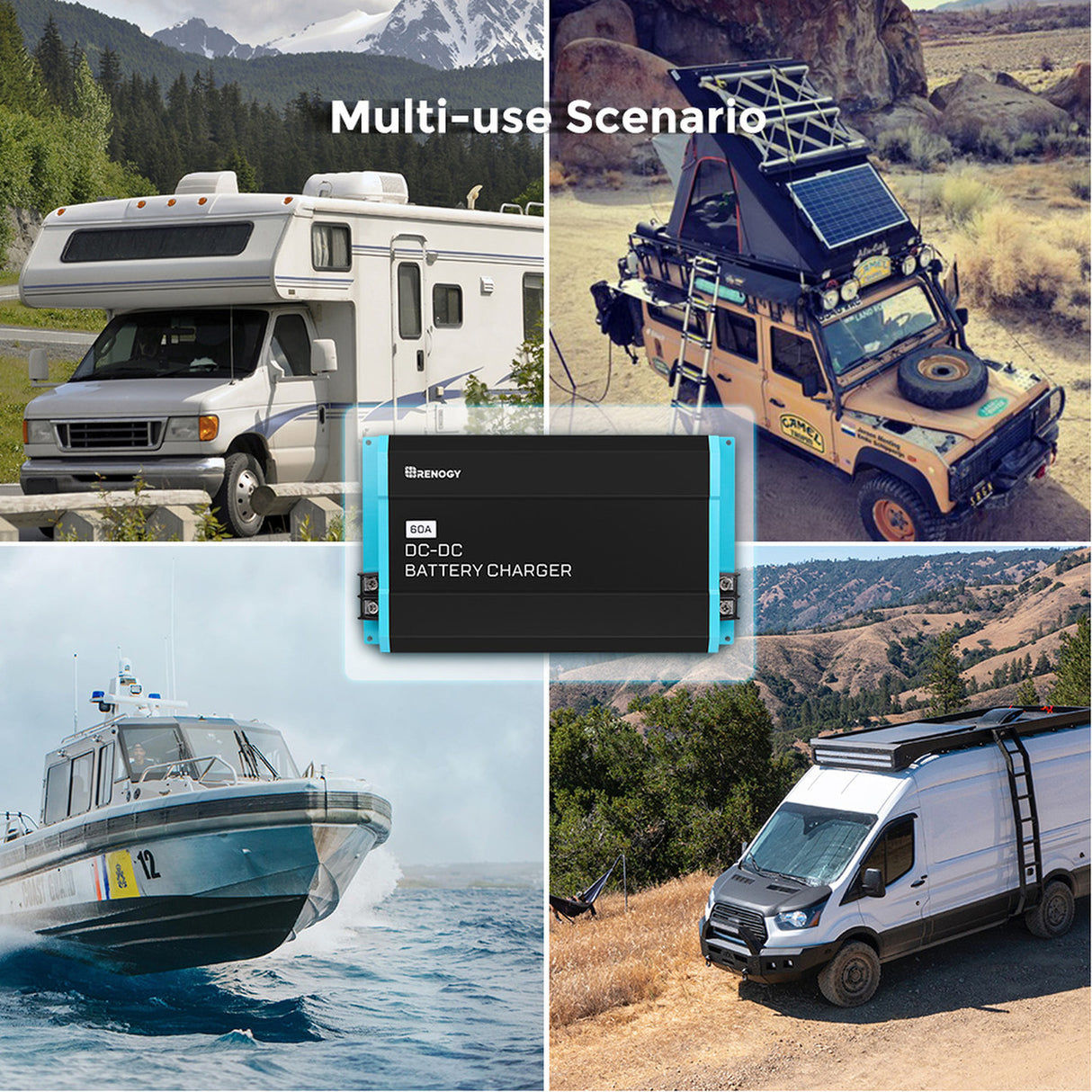 12V 60A DC to DC On-Board Battery Charger