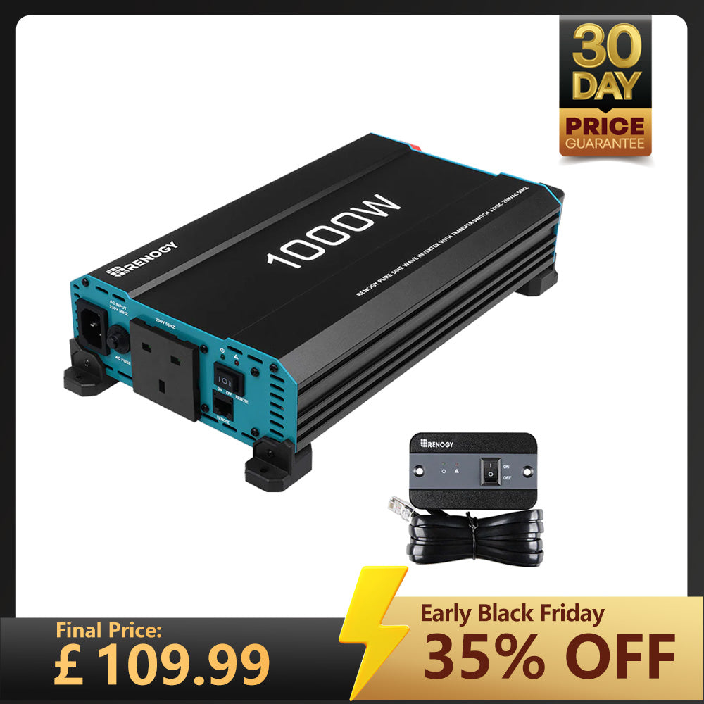 Pure Sine Wave Inverter 12V to 230V with UPS Backup 1000W / 2000W / 3000W