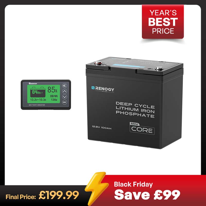 Core Mini- 12.8V 100Ah Lithium Iron Phosphate Battery