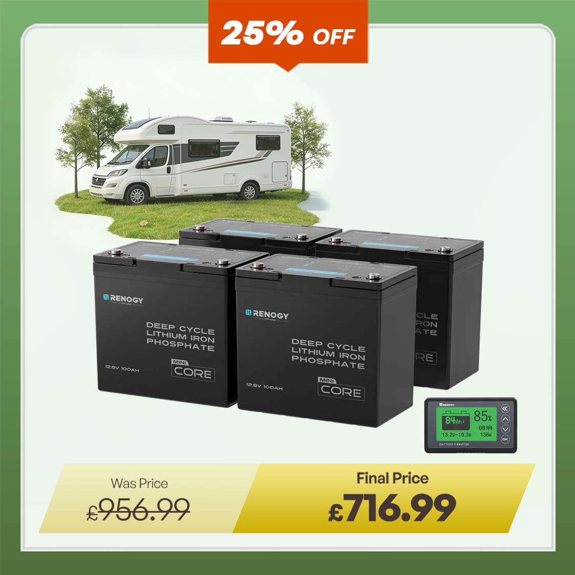 Core Mini - 12.8V Lithium Iron Phosphate Battery 300Ah / 200Ah / 100Ah