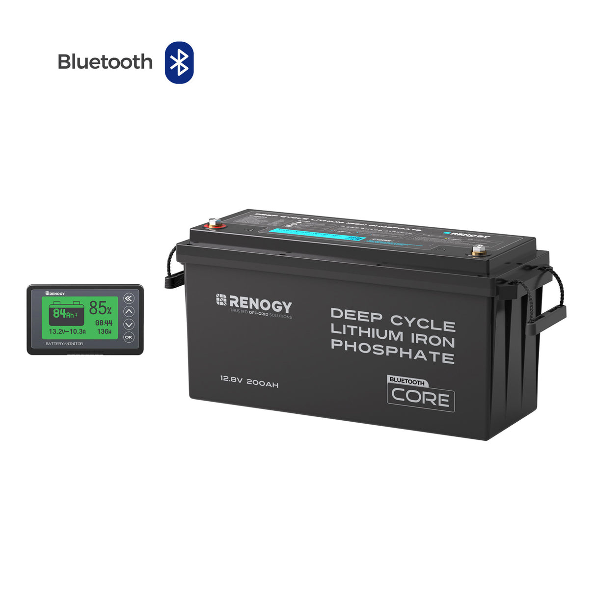 Core - 12V 200Ah Lithium Iron Phosphate Battery w/ Bluetooth