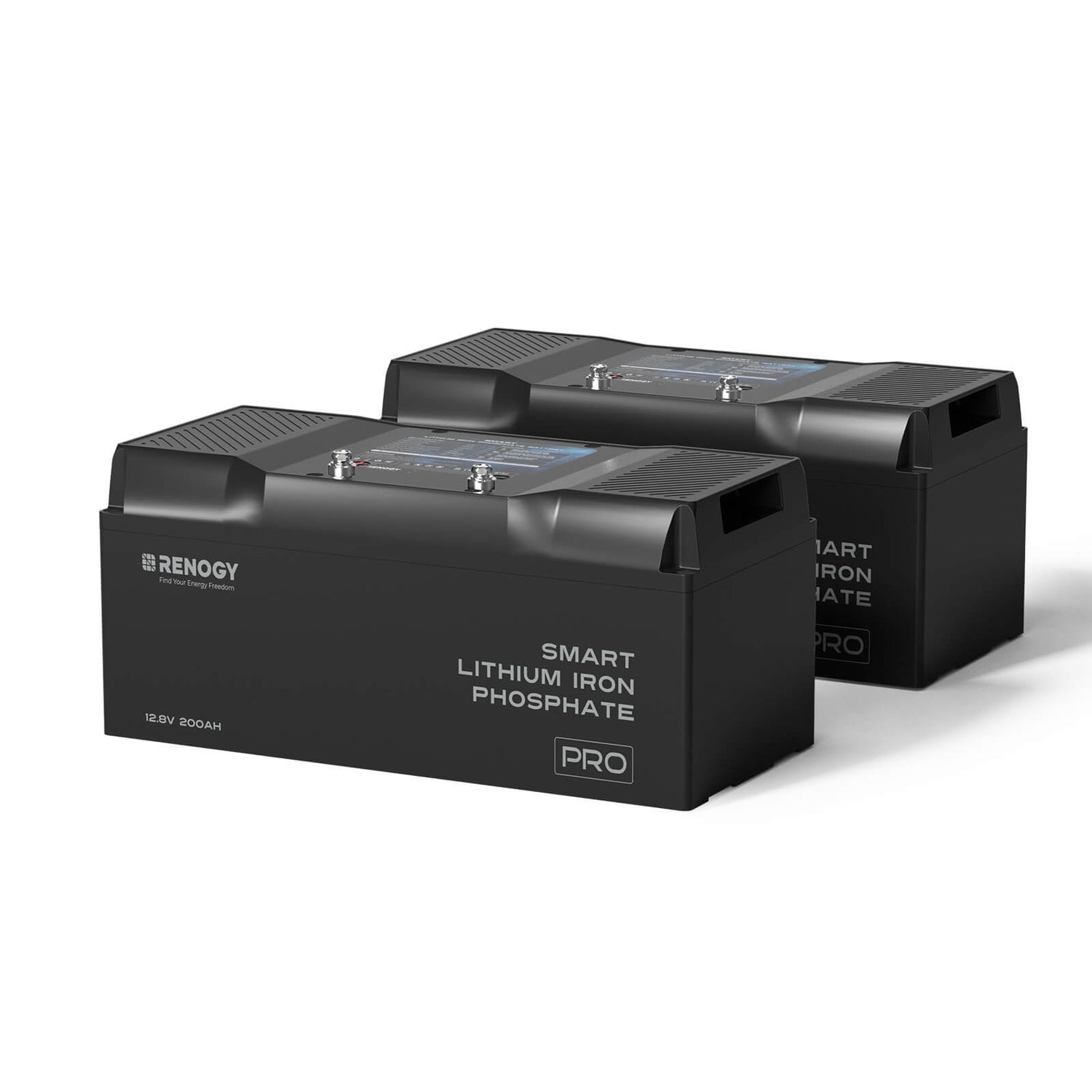 Pro-12V 200Ah Deep Cycle Lithium Iron Phosphate Battery w/Bluetooth & Self-heating Function