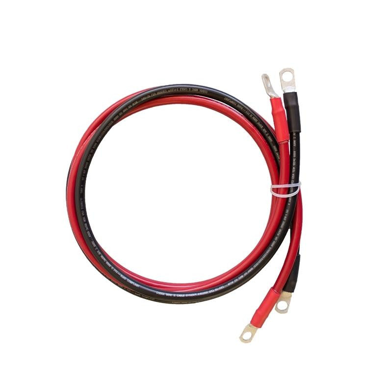 5ft 4AWG Battery Inverter Cables for 3/8 in Lugs
