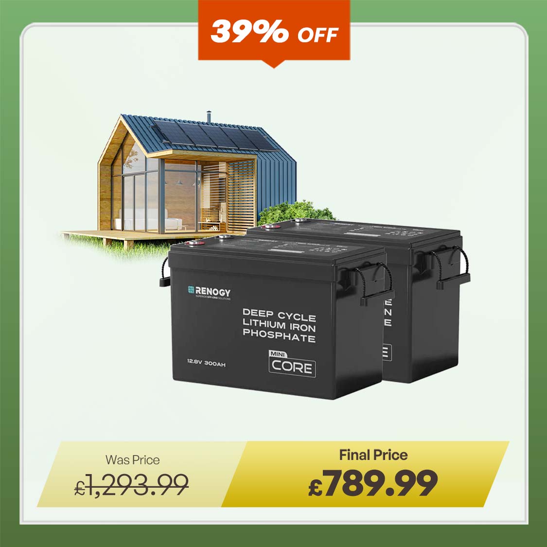 Core Mini - 12.8V Lithium Iron Phosphate Battery 300Ah / 200Ah / 100Ah