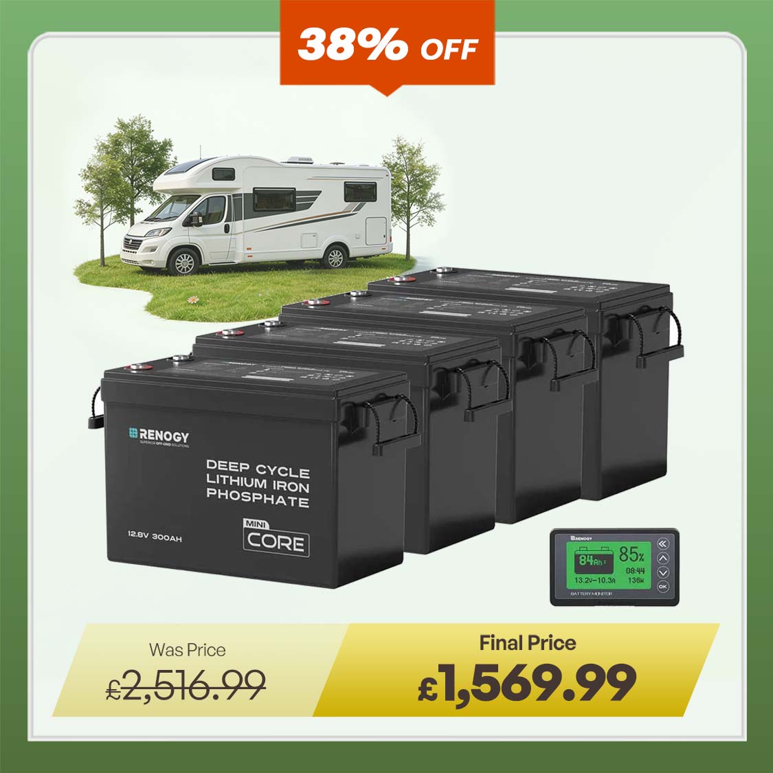 Core Mini - 12.8V Lithium Iron Phosphate Battery 300Ah / 200Ah / 100Ah