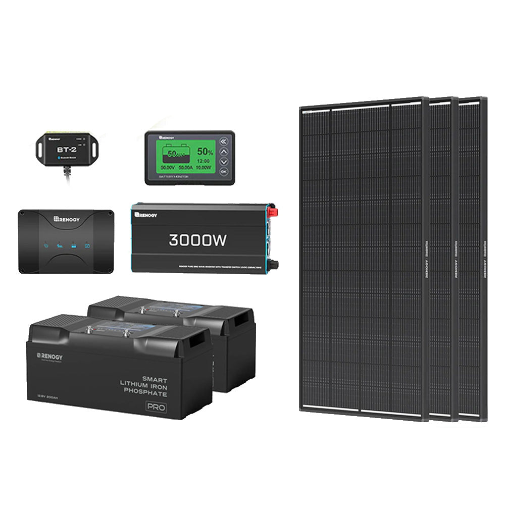 5.12Kwh Caravan Power System | 3000W inverter, 50A Battery Charger