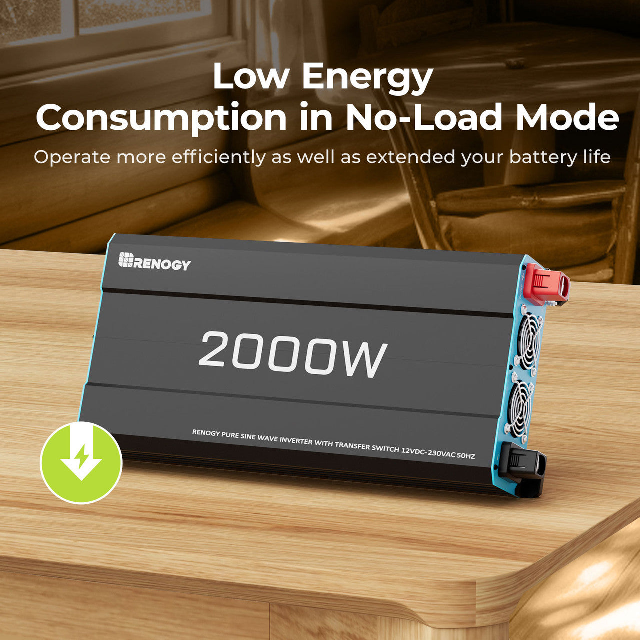 2000W 12V Pure Sine Wave Inverter Consumption in No-Load Mode