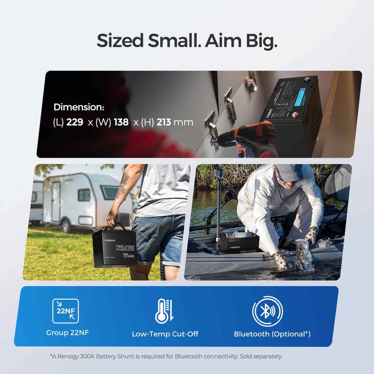 Core Mini - 12.8V 100Ah Lithium Iron Phosphate Battery