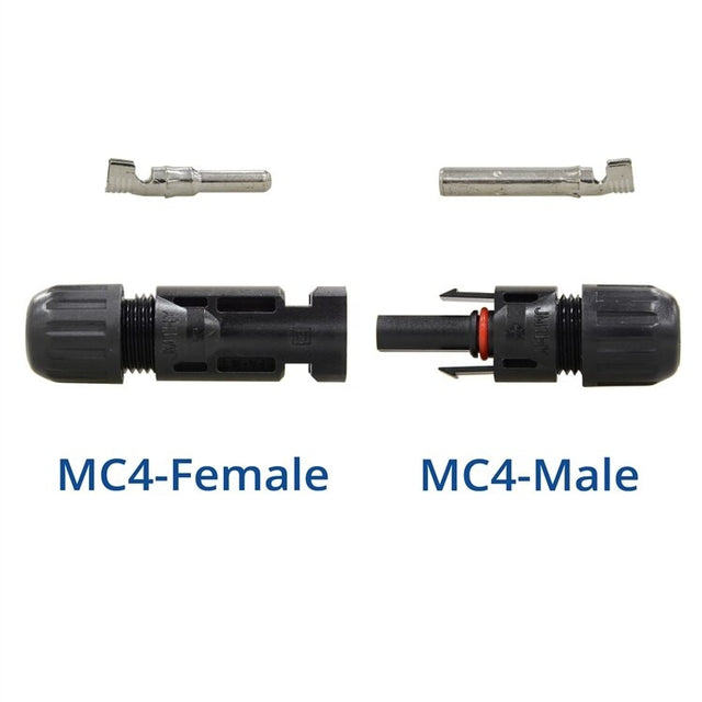 MC4 Male/Female Solar Panel Cable Connectors (5 Pair)