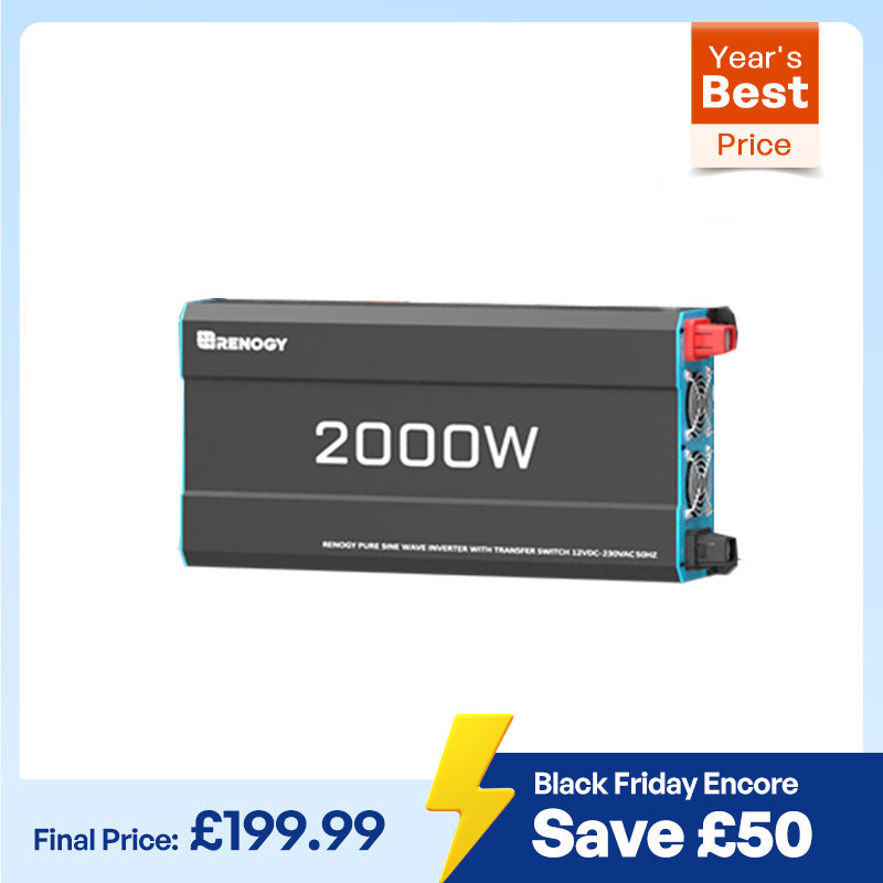 Pure Sine Wave Inverter 12V to 230V with UPS Backup 1000W / 2000W / 3000W