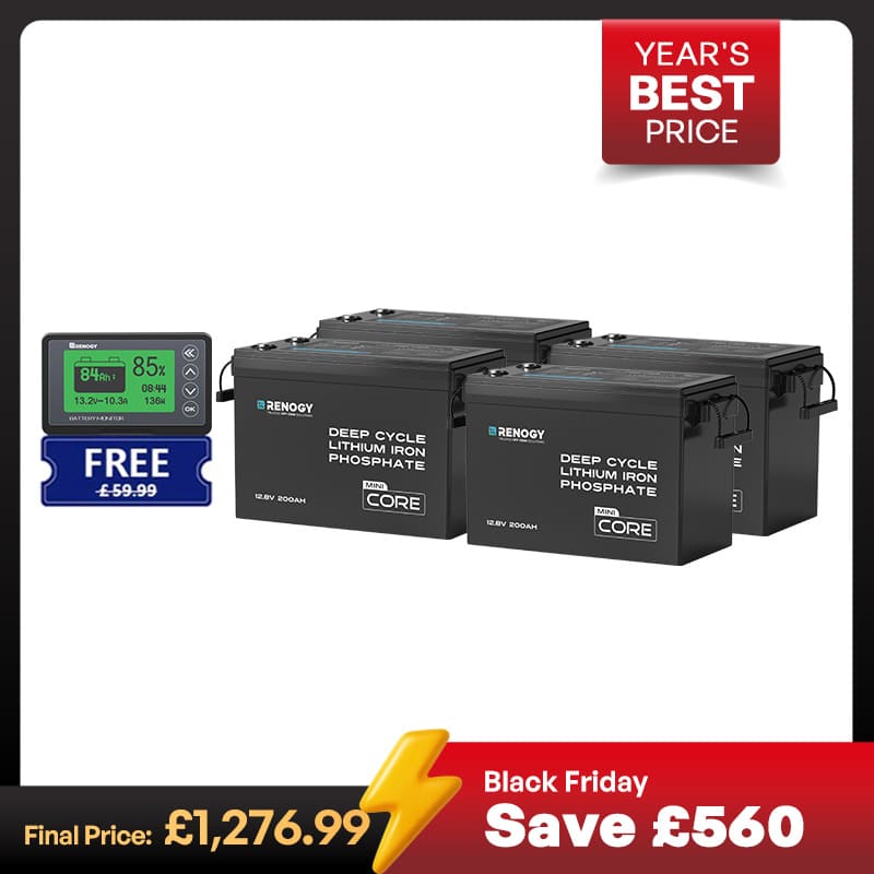Core Mini - 12.8V 200Ah LiFePO4 Battery w/ Low-Temperature Protection