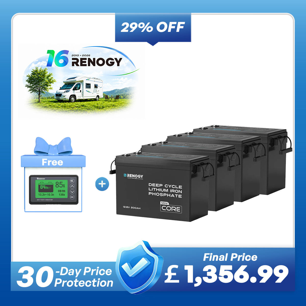 Core Mini - 12.8V 300Ah Lithium Iron Phosphate Battery
