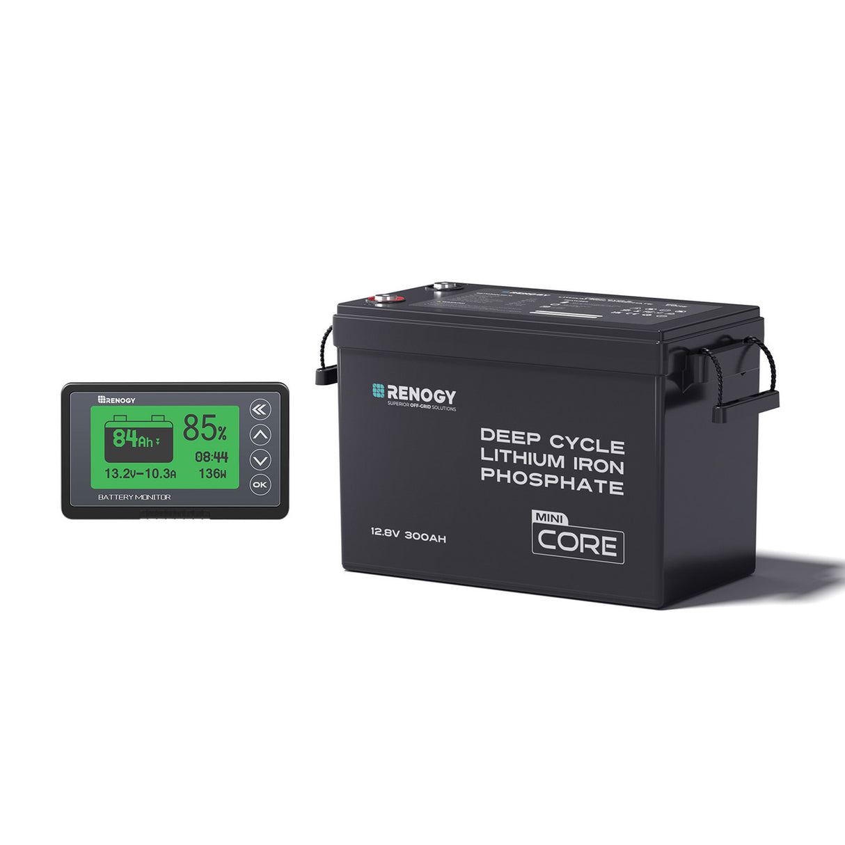 Core Mini - 12.8V 300Ah Lithium Iron Phosphate Battery with 500A Monitor