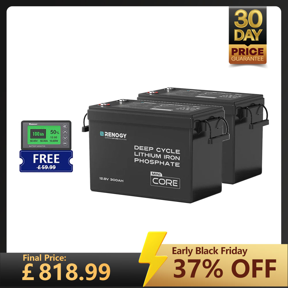 Core Mini - 12.8V Lithium Iron Phosphate Battery 300Ah / 200Ah / 100Ah