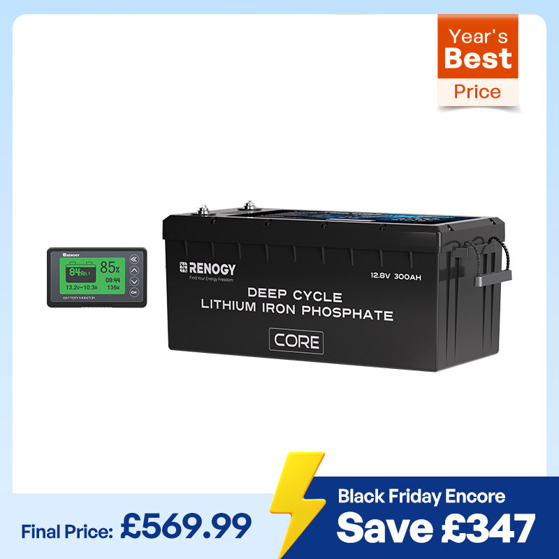Core - 12V 300Ah Core Series Deep Cycle Lithium Iron Phosphate Battery w/Self-Heating