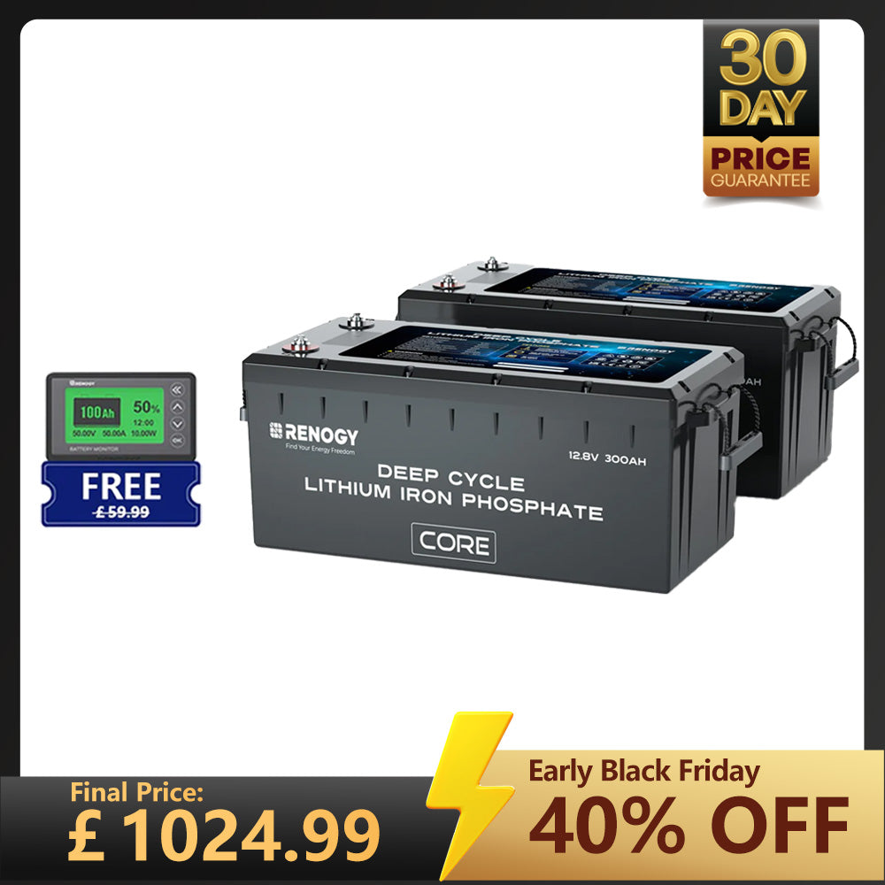 Core - 12V 300Ah Core Series Deep Cycle Lithium Iron Phosphate Battery w/Self-Heating