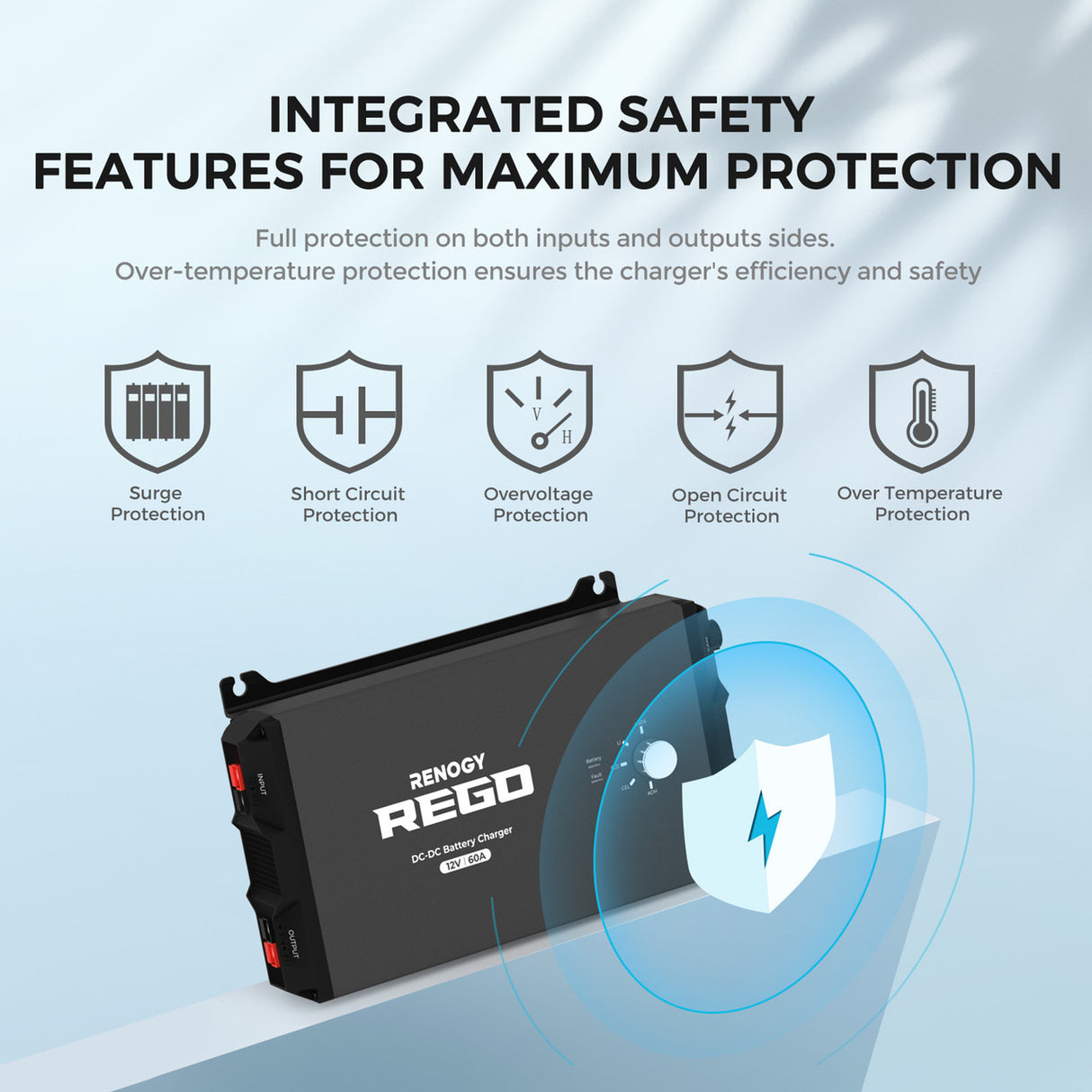 REGO 12V 60A Battery Charger