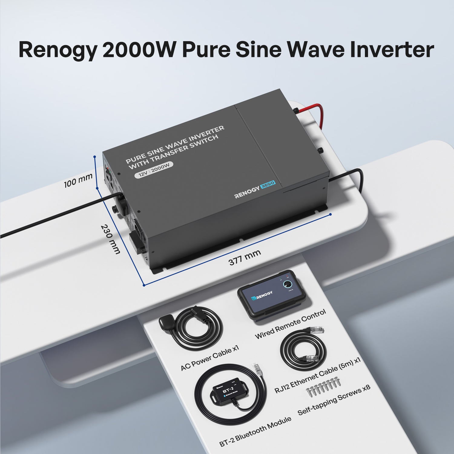 12V  2000W   Pure Sine Wave Inverter  With Transfer Switch