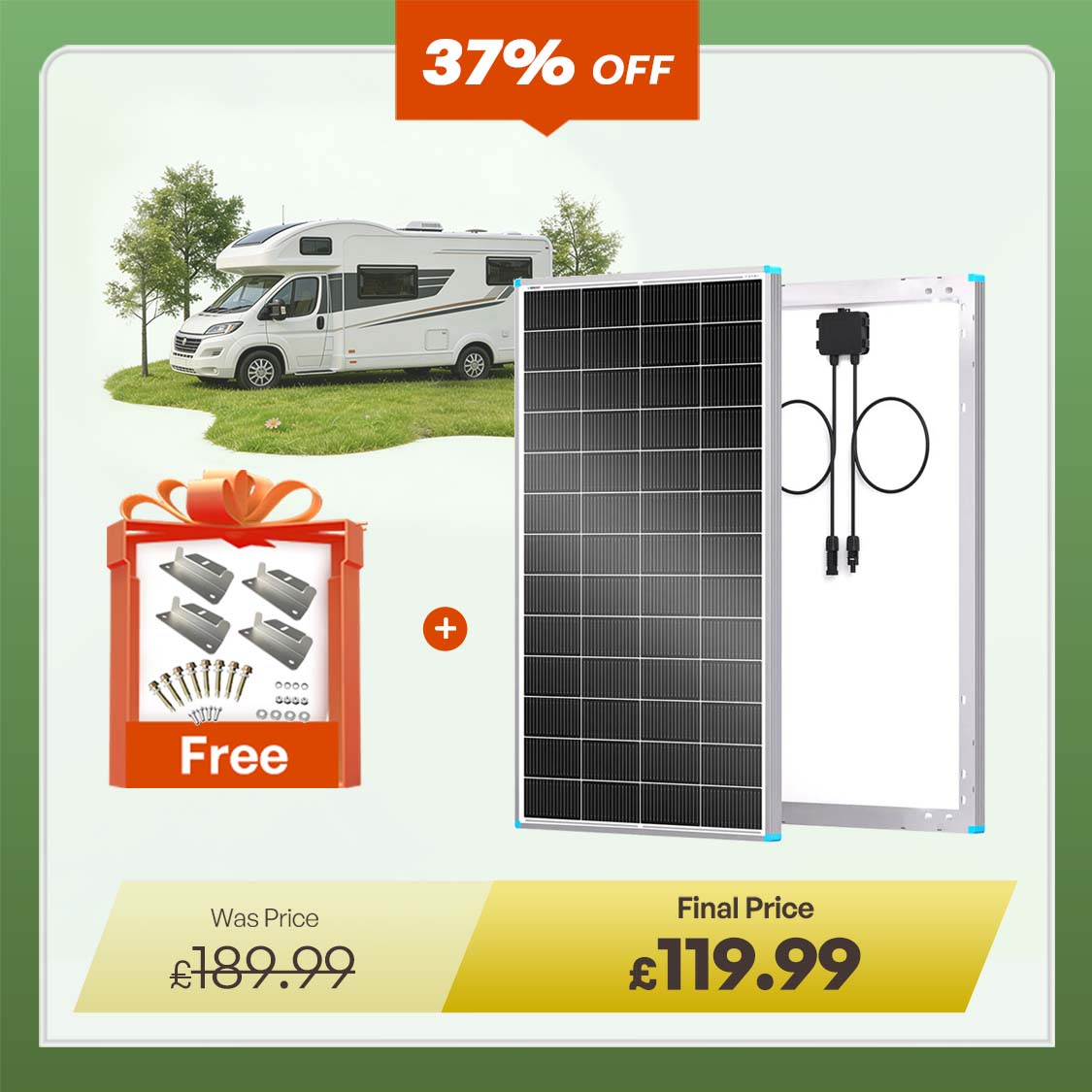 N-Type 200W/175W 16BB High Efficiency Monocrystalline Solar Panel