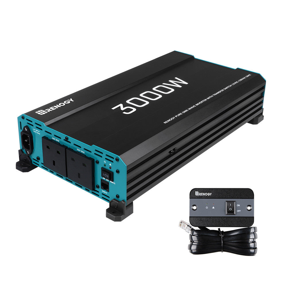 3000W 12V to 230V/240V Pure Sine Wave Inverter With English Standard Socket (with UPS Function)