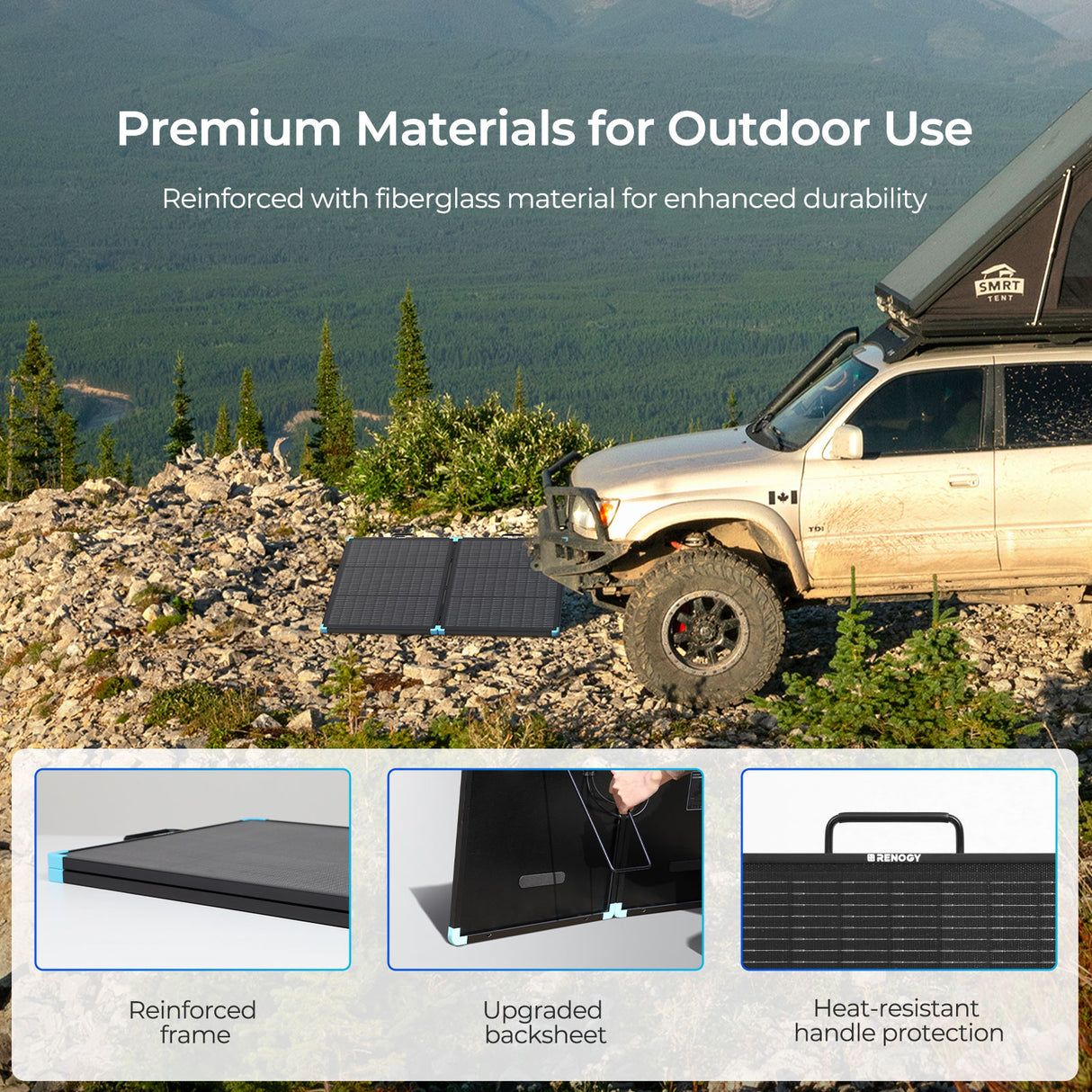 Lightweight Portable Solar Suitcase 400W / 300W / 220W / 100W