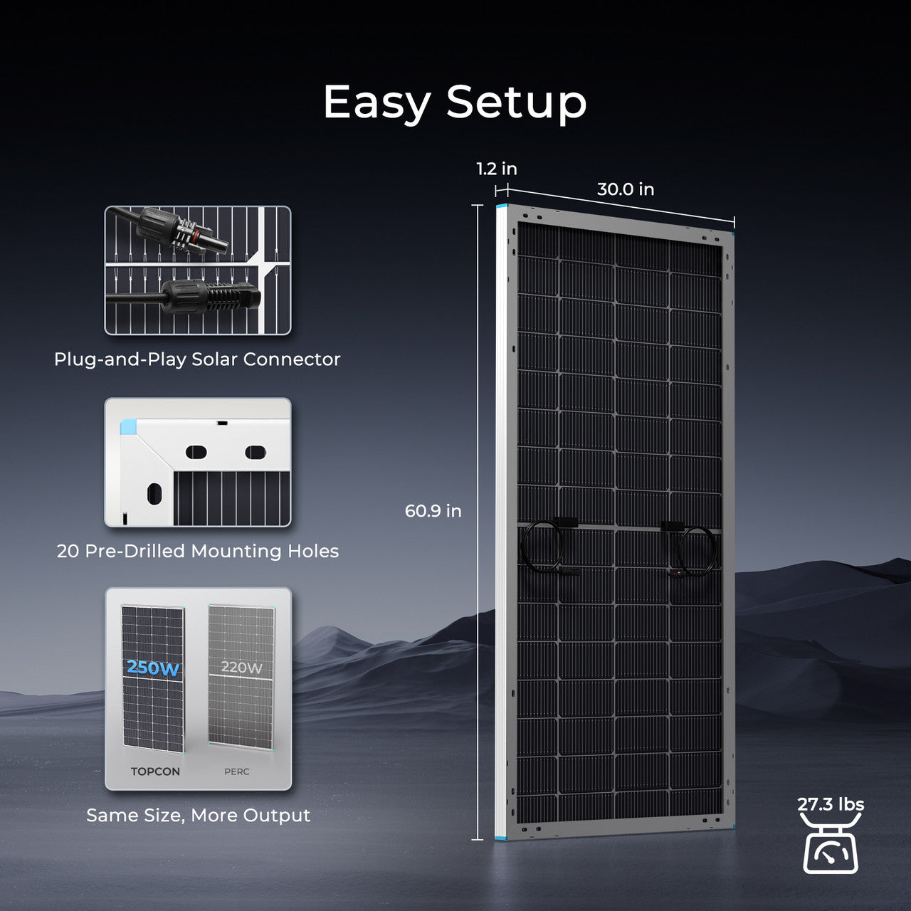 16BB N-Type 250W Solar Panel