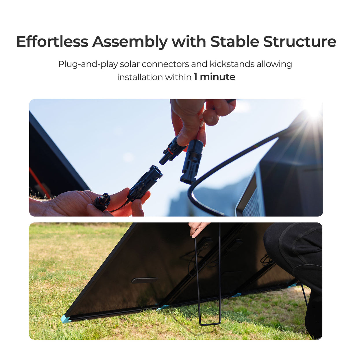 Lightweight Portable Solar Suitcase 400W/300W/220W/100W