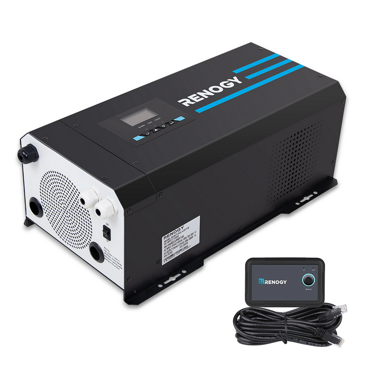 2000W 12V PURE SINE WAVE INVERTER CHARGER W/ LCD