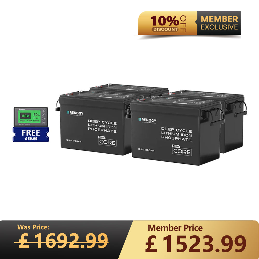 Core Mini - 12.8V Lithium Iron Phosphate Battery 300Ah / 200Ah / 100Ah