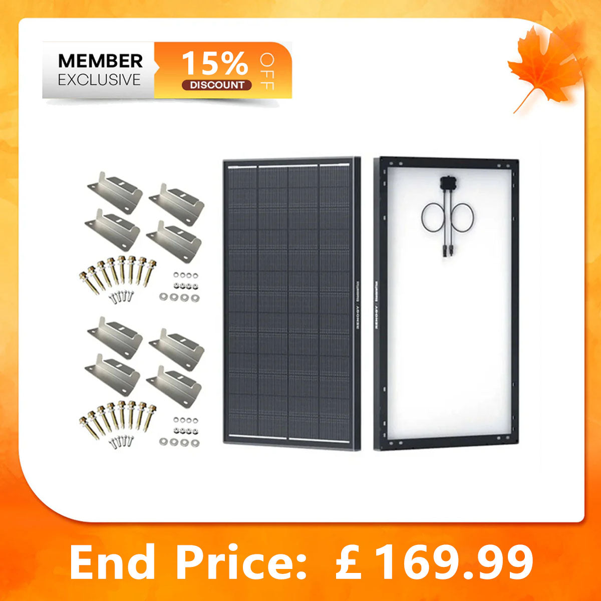 ShadowFlux 12V 200W 120W Anti-Shading Solar Panel