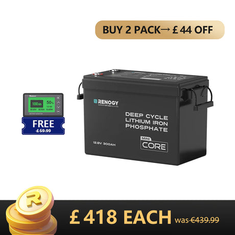 Core Mini - 12.8V Lithium Iron Phosphate Battery 300Ah / 200Ah / 100Ah