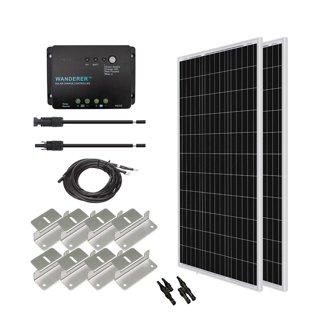 Renogy 200 Watt 12 Volt Monocrystalline Solar Starter Kit