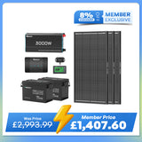 5.12kWh Power System | 200Ah LiFePO4 Batteries, 3000W Inverter