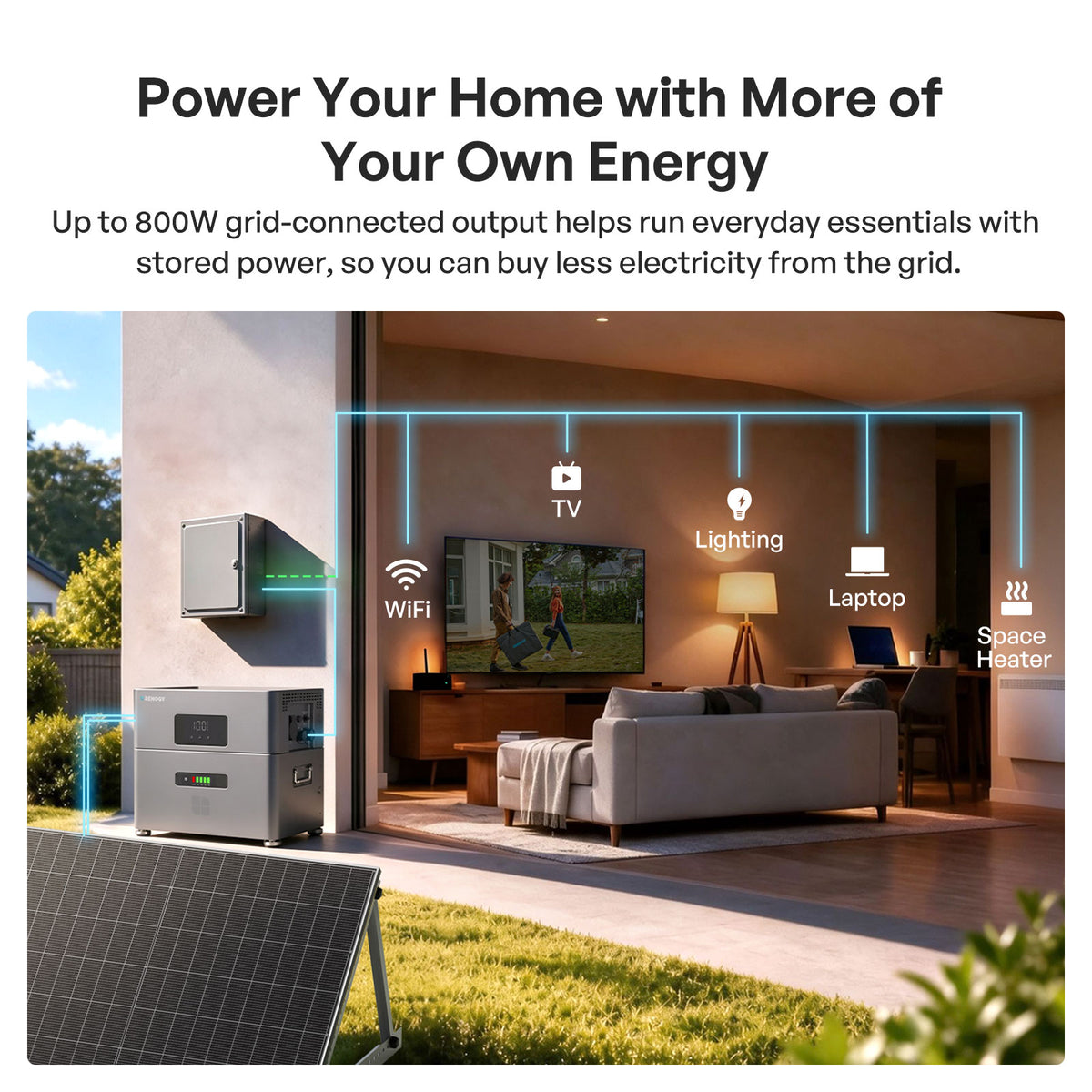 Renogy Plug-In Solar 2400 Home Solar Battery