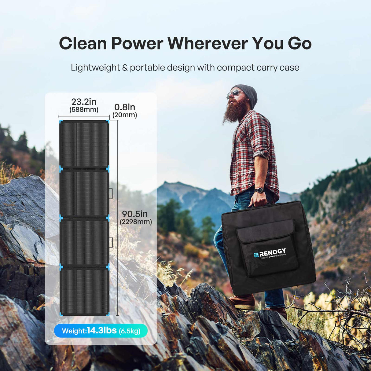 Lightweight Portable Solar Suitcase