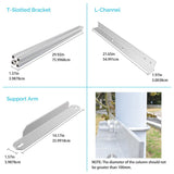 Single Side 27.4in Pole Mount Support For Solar Panel