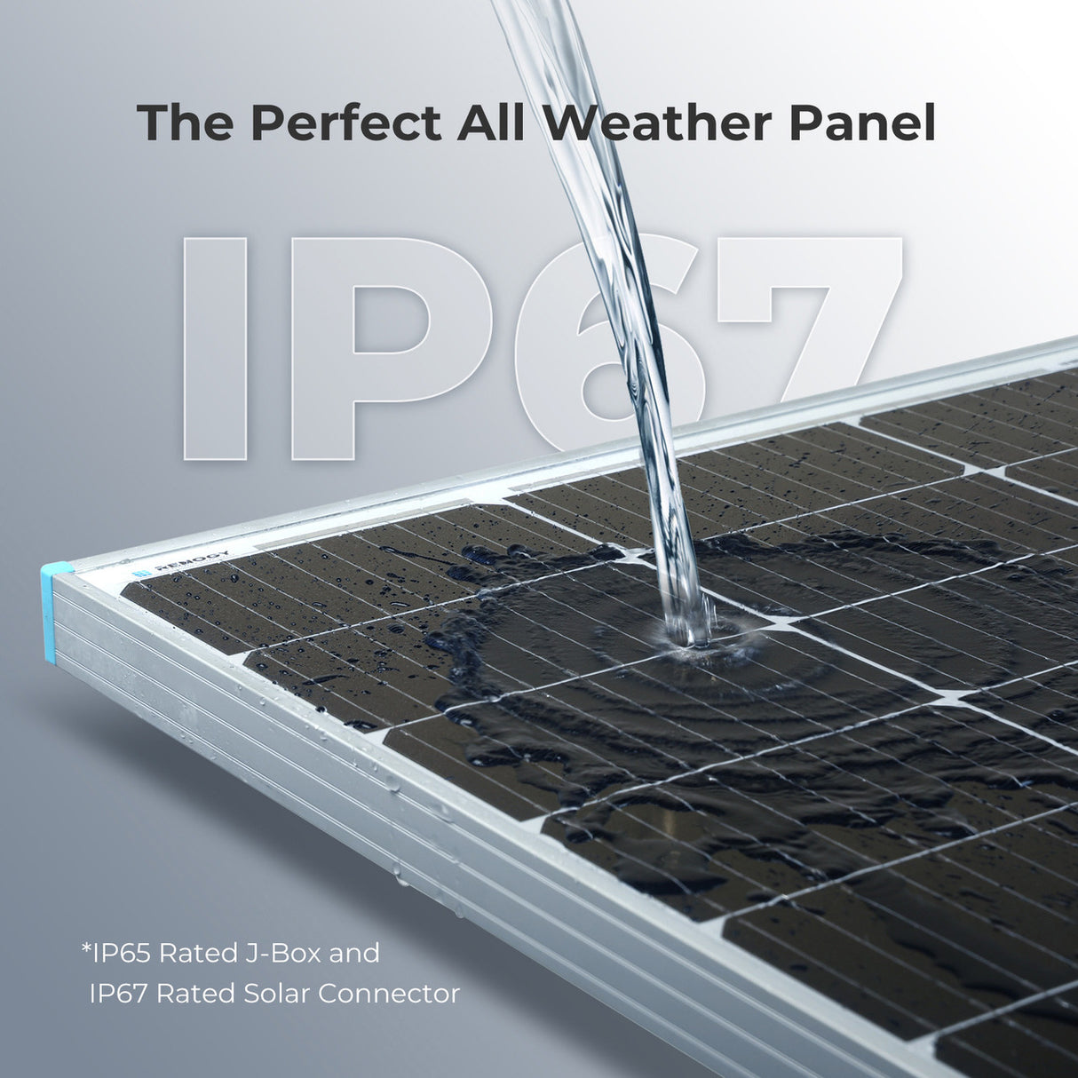 2 Pieces 100 Watt 12 Volt Monocrystalline Solar Panel (Compact Design)