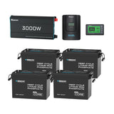 10.24kWh Off-Grid Power Kit | 3000W Inverter, 60A MPPT