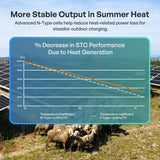 100W N-Type Bifacial Solar Panel