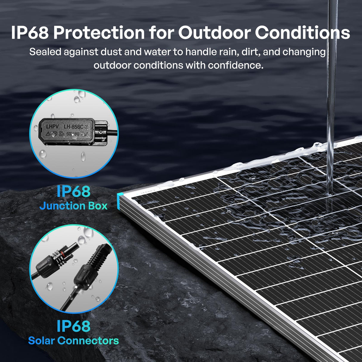 100W N-Type Bifacial Solar Panel