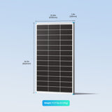 100W N-Type Bifacial Solar Panel
