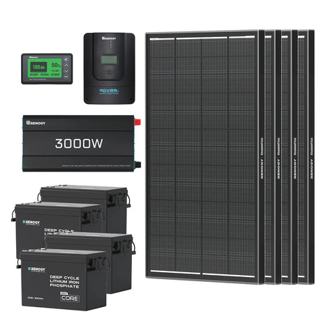 Renogy 15.36kWh Off-Grid Power Kit | 3000W Inverter, 60A MPPT
