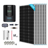 800W 12V/24V Monocrystalline Solar Premium Kit w/Rover 60A Charger Controller