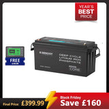 Core - 12V 200Ah Lithium Iron Phosphate Battery w/ Bluetooth