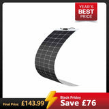 200 Watt 12 Volt Flexible Monocrystalline Solar Panel