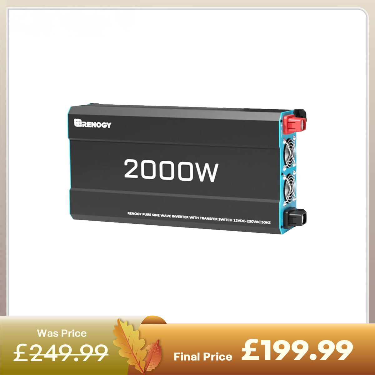 12V 2000W Pure Sine Wave Inverter with UPS Backup