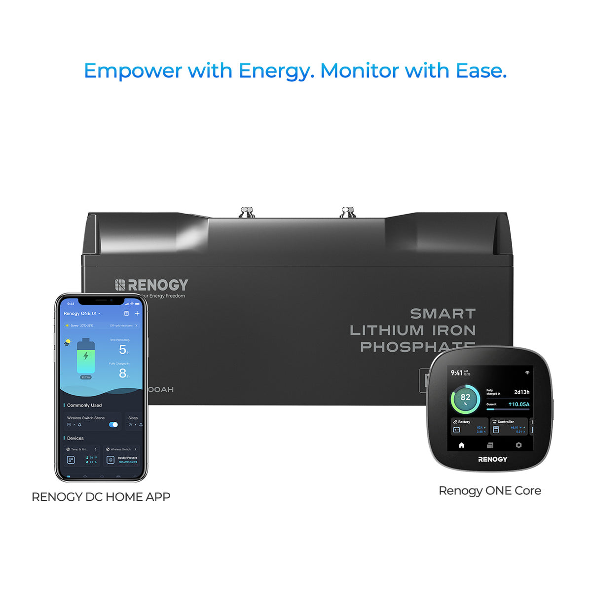 Pro-12V 200Ah Deep Cycle Lithium Iron Phosphate Battery w/Bluetooth & Self-heating Function