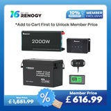 3.84kWh Motorhome Power Kit | 300Ah LiFePO4 Battery, 2000W Inverter
